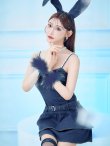 画像7: 【即日発送！】【ハロウィン】 バニーデニムワンピース【コスプレ5点セット】 【XS-Lサイズ/1カラー】[YMT] (7)