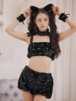 画像10: 【即日発送】【ハロウィン】 もこもこキャットリボンセットアップ 【コスプレ6点セット】 【Fサイズ/3カラー】[OF01] (10)