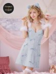 画像2: 【即日発送！】【ハロウィン】猫リボンツイードワンピース 【コスプレ5点セット】 【XS-XLサイズ/2カラー】[YMT] (2)