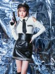 画像3: 【即日発送】【ハロウィン】 レザーポリスワンピースコスプレ 【コスプレ4点セット】 【XS-Mサイズ/1カラー】(YMT06-SV)[YMT-B] (3)