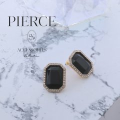 ラインストーン/ デコレーション/ ピアス