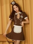 ブラウン　モデル:三上悠亜　身長:159cm　着用サイズ:Sサイズ