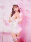 画像4: 【ハロウィン】 ファーキャミレースバニーガール 【コスプレ6点セット】 【XS-Mサイズ/2カラー】[YMT]【一部予約商品/5月上旬発送予定】 (4)