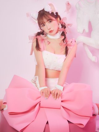 【超美品】三上悠亜着用 Sugarツイードキャットセットアップ6点セット S 超美品】三上悠亜着用 Sugarツイードキャットセットアップ6点