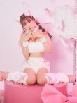 画像14: 【即日発送】【ハロウィン】 もこもこキャットリボンセットアップ 【コスプレ6点セット】 【Fサイズ/3カラー】[OF01] (14)