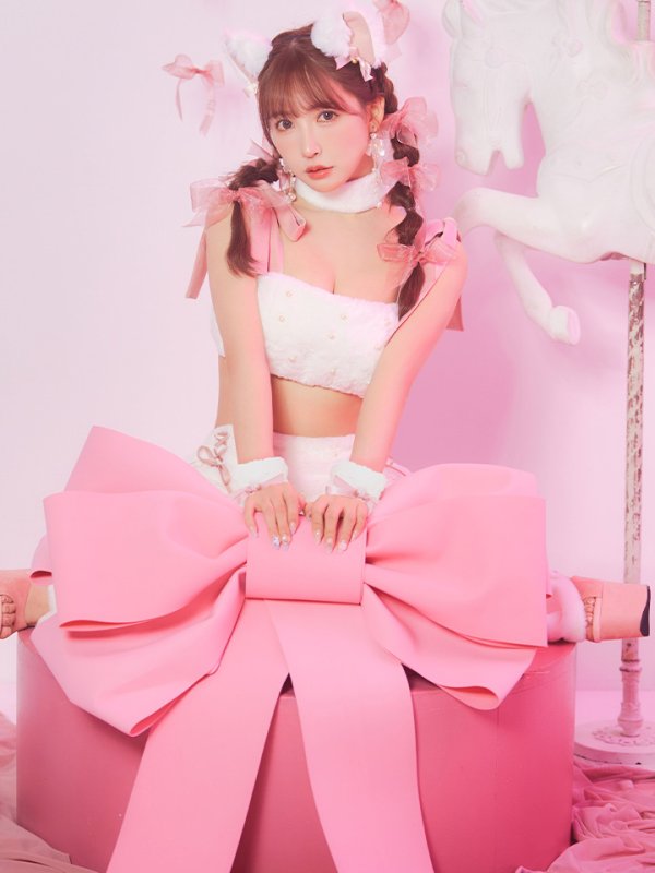 画像19: 【即日発送】【ハロウィン】 もこもこキャットリボンセットアップ 【コスプレ6点セット】 【Fサイズ/3カラー】[HC03] (19)