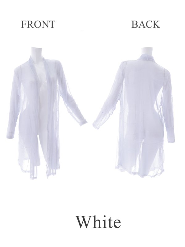 画像2: 【ファッション小物：ラメカーディガン】ラメ/ 長袖/ 袖あり/ ショール/ カーディガン【2color】[OF2C] (2)