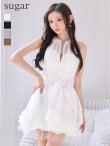 ホワイト　モデル：真優川咲　身長：158cm　着用サイズ：Sサイズ
