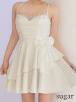ホワイト　モデル：如月れい　身長：156cm　着用サイズ：Sサイズ