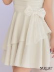 ホワイト　モデル：如月れい　身長：156cm　着用サイズ：Sサイズ