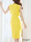 画像10: XS-Lサイズあり 【GINZA COUTURE/銀座クチュール】シンプル/ ワンカラー/ ノースリーブ/ タイト/ 膝丈/ ミディアムドレス/ キャバドレス[OF2] (10)