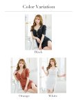 画像16: 【Kylie/カイリー】襟付き/  アシンメトリー/ オフショル/ 半袖/ 袖あり/ カットアウト/ スリット/ ワンカラー/ タイト/ ミニドレス/ キャバドレス【HC03】 (16)