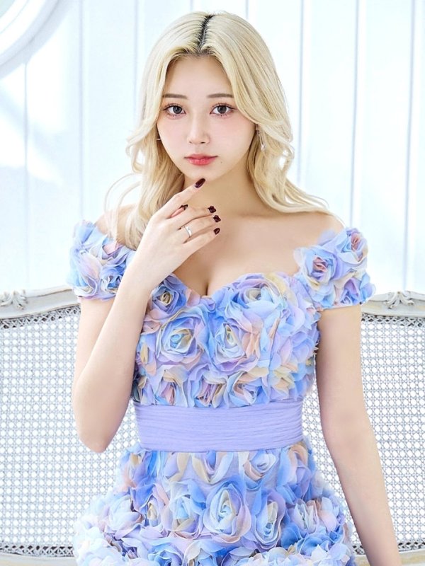 画像6: XLサイズあり【CLEO CLOE/ クレオ クロエ】 オケージョンドレス/ パーティードレス/ ステージドレス/ イベントドレス/ 立体フラワー/ オフショル/ スピンドル/ ロングドレス long[OF05] (6)