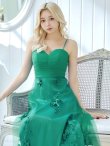 画像28: XLサイズあり【CLEO CLOE/ クレオ クロエ】 オケージョンドレス/ パーティードレス/ ステージドレス/ イベントドレス/ 立体フラワー/ キャミソール/ Aライン/ フレア/ ロングドレス long[OF05] (28)