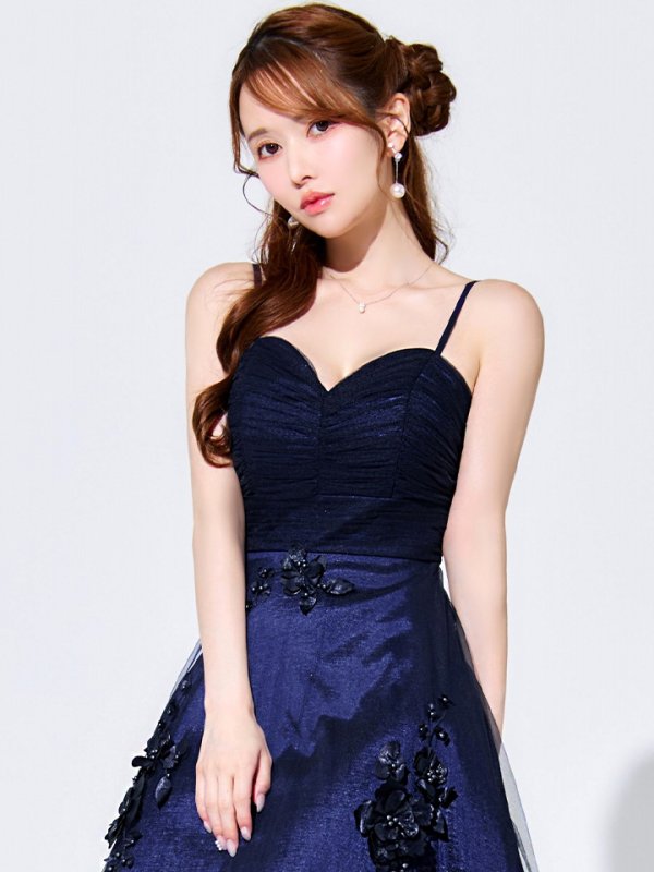 ネイビー モデル：ゆめ　身長：160cm　着用サイズ：8号(Sサイズ)