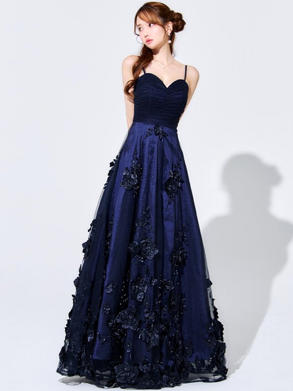 ネイビー モデル：ゆめ　身長：160cm　着用サイズ：8号(Sサイズ)