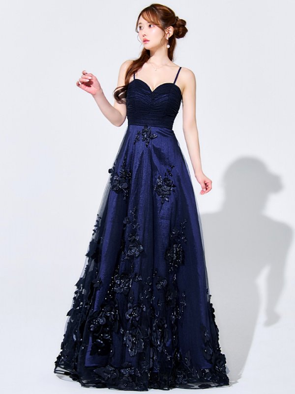 ネイビー モデル：ゆめ　身長：160cm　着用サイズ：8号(Sサイズ)