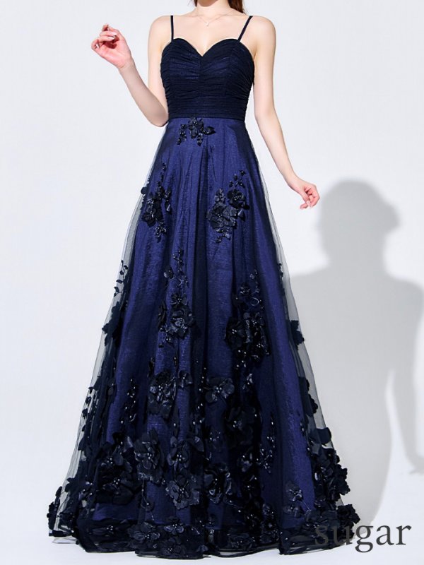 ネイビー モデル：ゆめ　身長：160cm　着用サイズ：8号(Sサイズ)