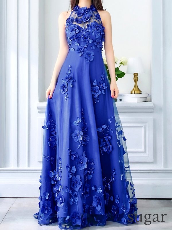 ロイヤルブルー モデル:るな 身長:159cm 着用サイズ:8号(Sサイズ)