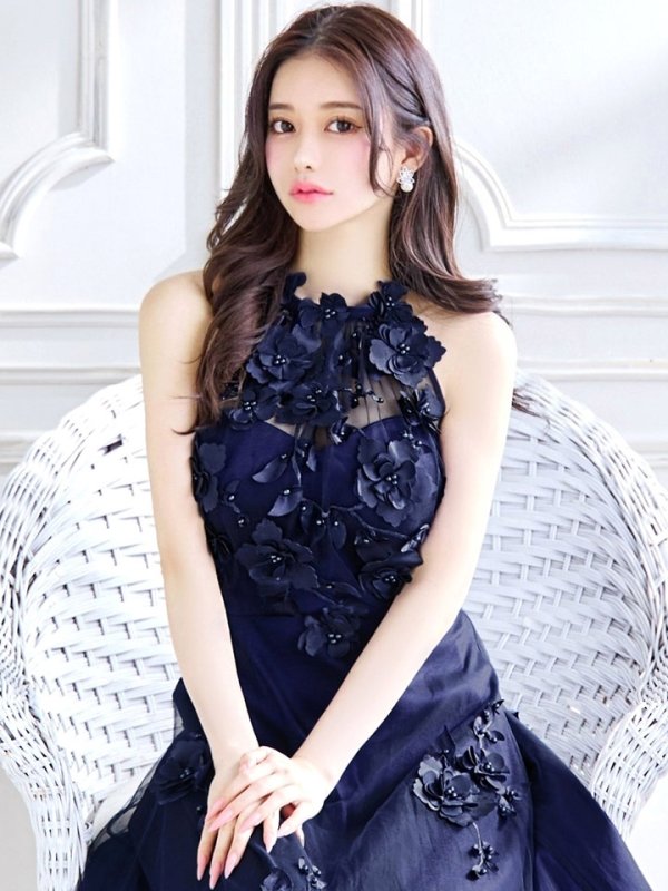 ネイビー モデル：ゆりお　身長：165cm　着用サイズ：8号(Sサイズ)