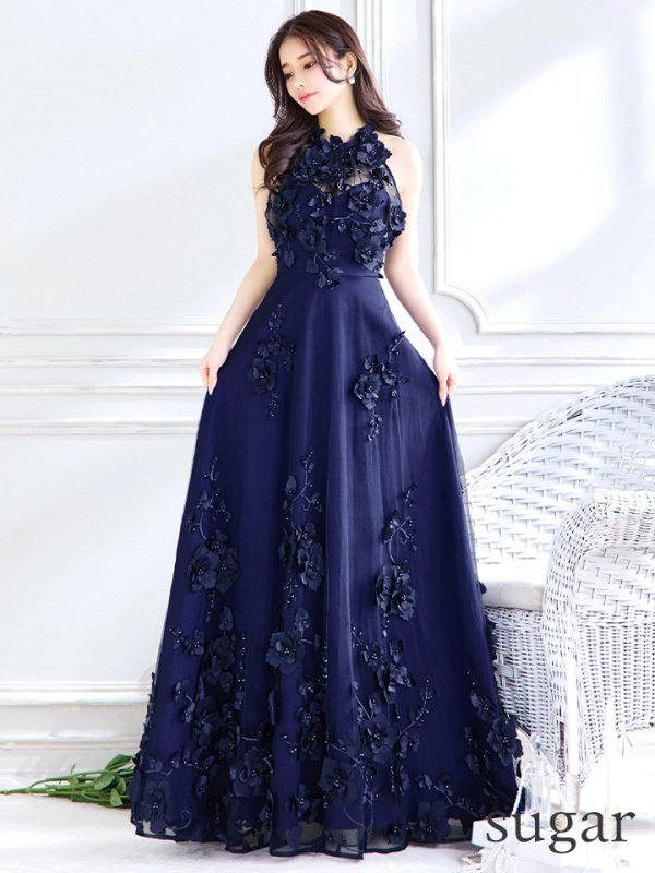 ネイビー モデル：ゆりお　身長：165cm　着用サイズ：8号(Sサイズ)