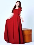 ダークレッド　モデル：真優川咲　身長：158cm　着用サイズ：Sサイズ