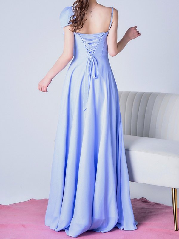 パウダーブルー　モデル：ゆめ　身長：160cm　着用サイズ：Sサイズ