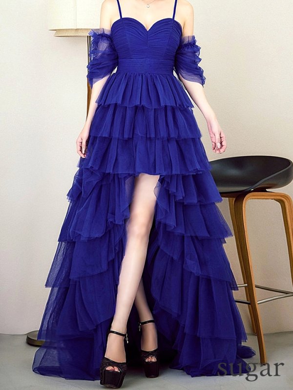 ダークブルー モデル：ゆめ　身長：160cm　着用サイズ：8号(Sサイズ)