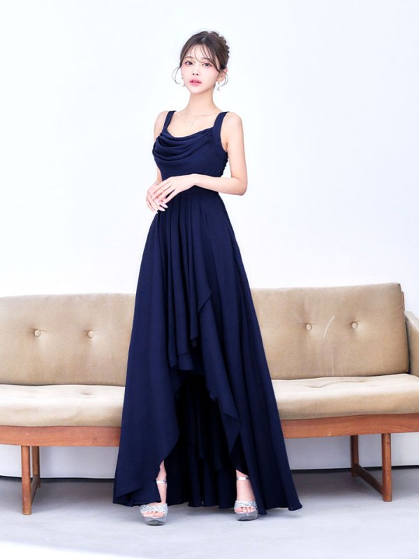 ネイビー モデル：るりぴ　身長：165cm　着用サイズ：8号(Sサイズ)