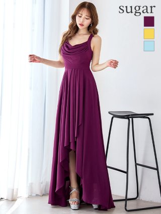 db DressBlack ダークパープル ロングドレス ロングドレス パープル - sugar（シュガー）