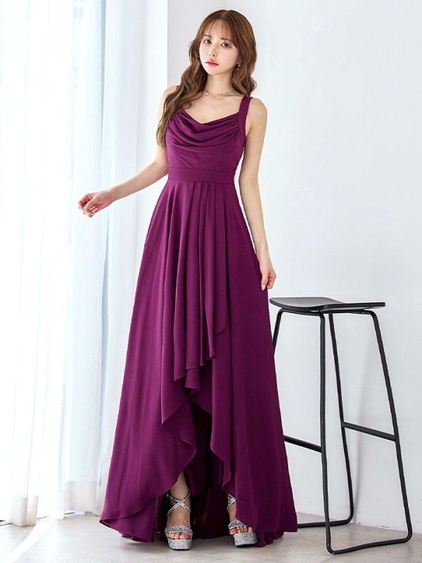 バーガンディー モデル：ゆめ　身長：160cm　着用サイズ：8号(Sサイズ)