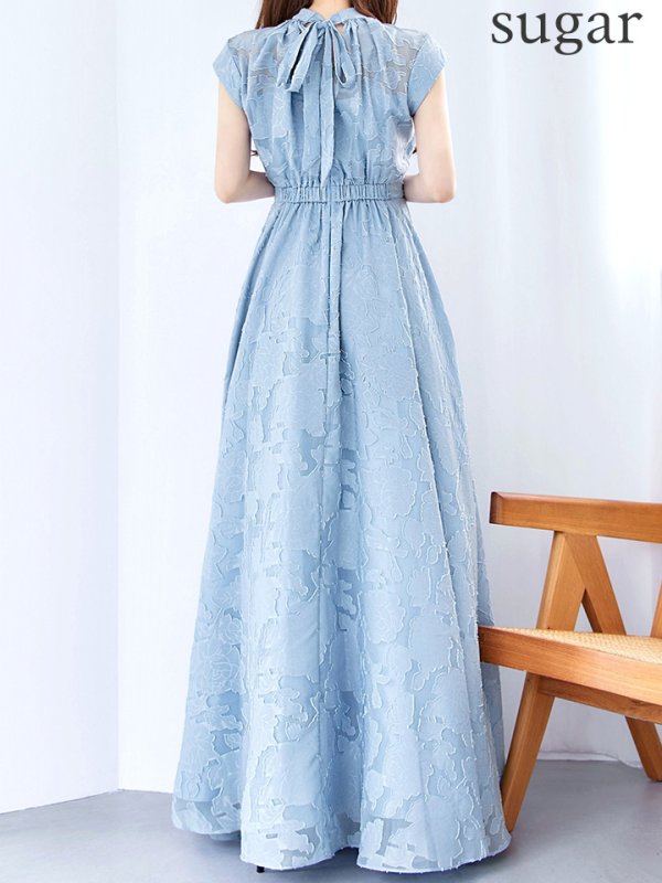 パウダーブルー モデル：ゆめ　身長：160cm　着用サイズ：8号(Sサイズ)