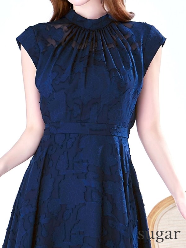 ネイビー モデル：ゆめ　身長：160cm　着用サイズ：8号(Sサイズ)