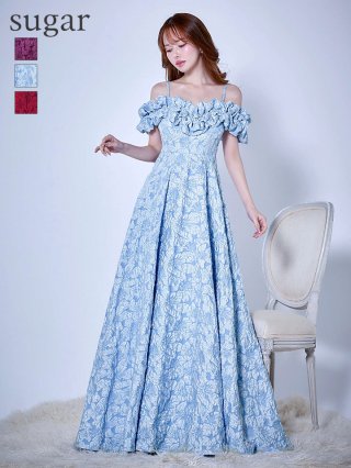 LEONARD 花柄 ラップドレス 青 LEONARD 花柄 ラップドレス 青 ネイビーホワイト花柄カシュクール/山崎