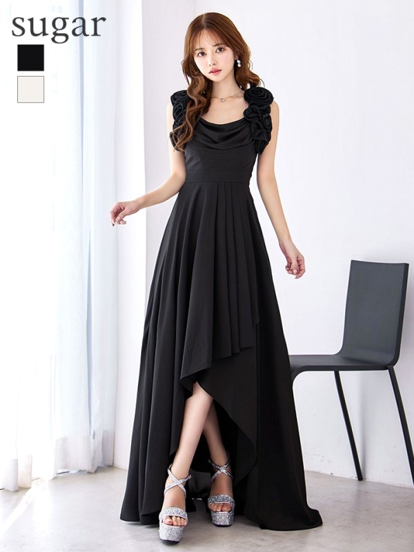 ブラック モデル：ゆめ　身長：160cm　着用サイズ：8号(Sサイズ)