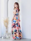 画像20: XS-Lサイズあり【ERUKEI エルケイ】Aライン/ プリント/ノースリーブ/ ワンピース/ ロングドレス / キャバドレス long[OF2] (20)
