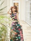 画像13: 【ERUKEI エルケイ】Aライン/フラワープリント/ノースリ /ロング/ロングドレス /キャバドレスlong[OF2] (13)