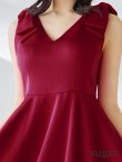 画像19: XS-Lサイズあり 【GINZA COUTURE/銀座クチュール】ニュアンス柄/ ペイント柄/ 肩リボン/ ノースリーブ/ 膝丈/ ミディアム丈/ フレア/ ワンピース/ キャバドレス[OF2] (19)