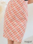 画像35: 【GINZA COUTURE/銀座クチュール】 チェックツイード/ ノースリーブ/ タイト/ ワンピース/ キャバドレス[OF2] (35)