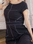 ブラック モデル：ぴょな　身長：160cm 着用サイズ：7号(Sサイズ)