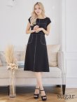 ブラック モデル：ぴょな　身長：160cm 着用サイズ：7号(Sサイズ)