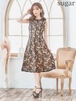 画像25: XS-Lサイズあり 【GINZA COUTURE/銀座クチュール】総レース/ パイピング/ ラインデザイン/ Aライン/ ひざ丈/ ノースリーブ/ ワンピース/ ミディアムドレス/ キャバドレス[OF2] (25)
