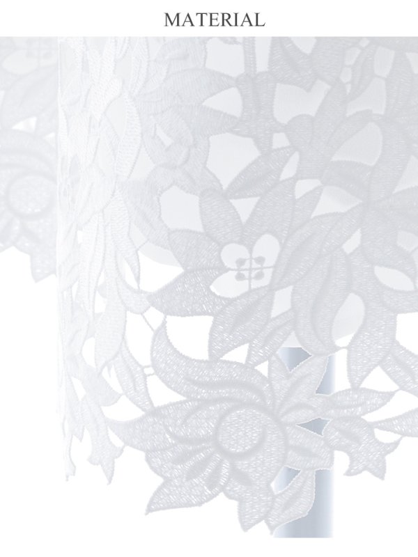 画像37: XS-Lサイズあり 【GINZA COUTURE/銀座クチュール】レース/ ワンカラー/ ノースリーブ/ Aライン/ フレア/ 膝丈/ ミディアムドレス/ キャバドレス[OF2] (37)