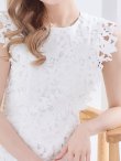 画像30: XS-Lサイズあり 【GINZA COUTURE/銀座クチュール】レース/ ワンカラー/ ノースリーブ/ Aライン/ フレア/ 膝丈/ ミディアムドレス/ キャバドレス[OF2] (30)