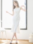 画像16: XS-Lサイズあり 【GINZA COUTURE/銀座クチュール】シンプル/ ワンカラー/ ノースリーブ/ マーメイド/ ミディアム丈/ ワンピース/ ミディアムドレス/ キャバドレス[OF2] (16)
