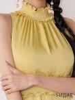 イエロー モデル：まおちゃる　身長：158cm　着用サイズ：7号(Sサイズ)