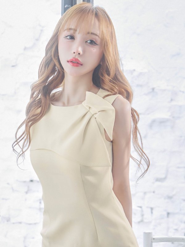 画像13: 訳あり商品☆汚れあり☆XS-Lサイズあり 【GINZA COUTURE/銀座クチュール】シンプル/ ワンカラー/ ノースリーブ/ タイト/ 膝丈/ ミディアムドレス/ キャバドレス[OF2] (13)