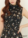 画像21: XS-Lサイズあり 【GINZA COUTURE/銀座クチュール】プリント/ ハイネック/ ノースリーブ/ フリル/ Aライン/ ワンピース/ ミニドレス/ キャバドレス[OF2] (21)