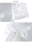 画像15: XS-Lサイズあり 【GINZA COUTURE/銀座クチュール】ワンカラー/ レース/ ウエストリボン/ 半袖/ 袖あり/ Aライン/ ミディアム丈/ ワンピース/ キャバドレス[OF2] (15)