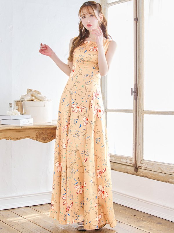 ベージュ モデル：ゆめ　身長：160cm:7号(Sサイズ)サイズ